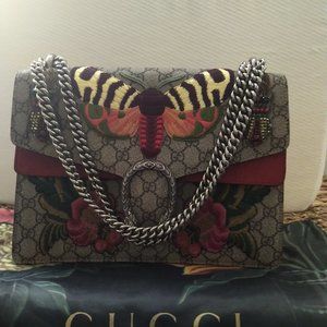 Gucci Embroidered Dionysus Handbag